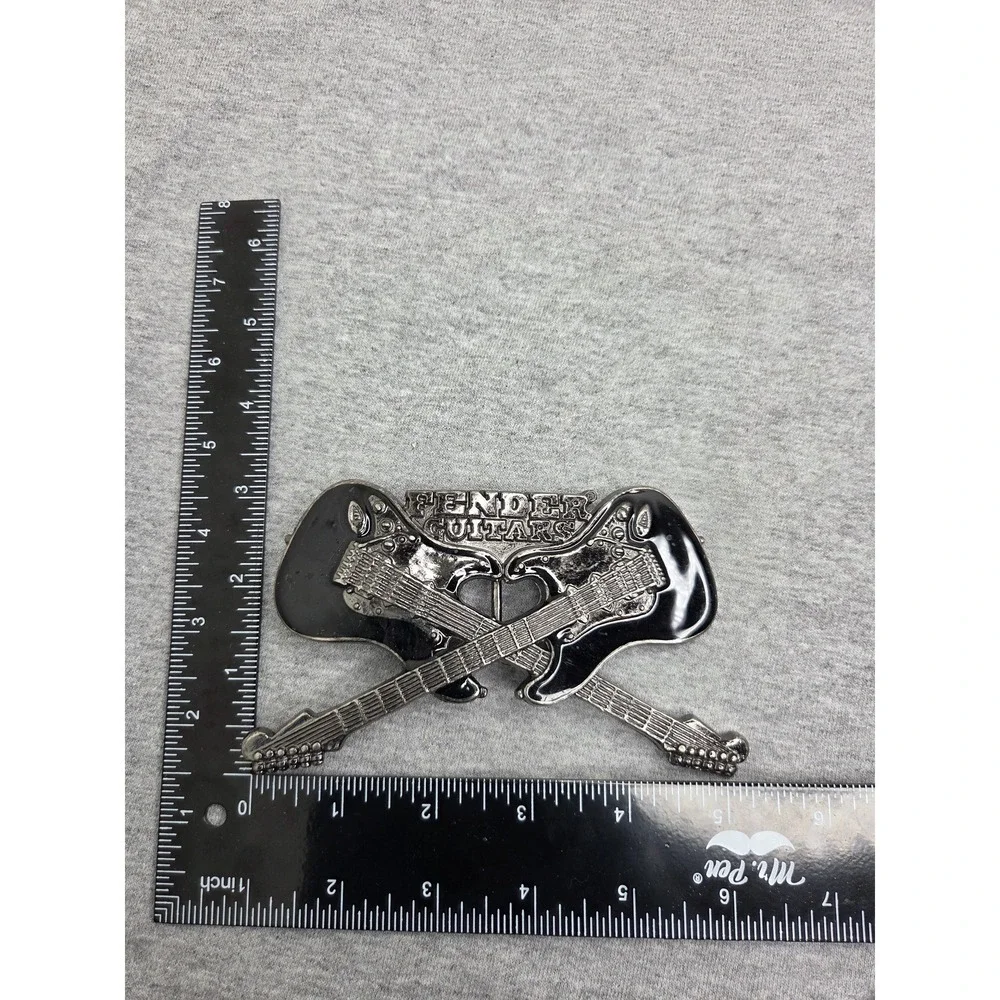 Large Oversized Fender Guitar Belt Buckle Rock Music Novelty Statement Piece